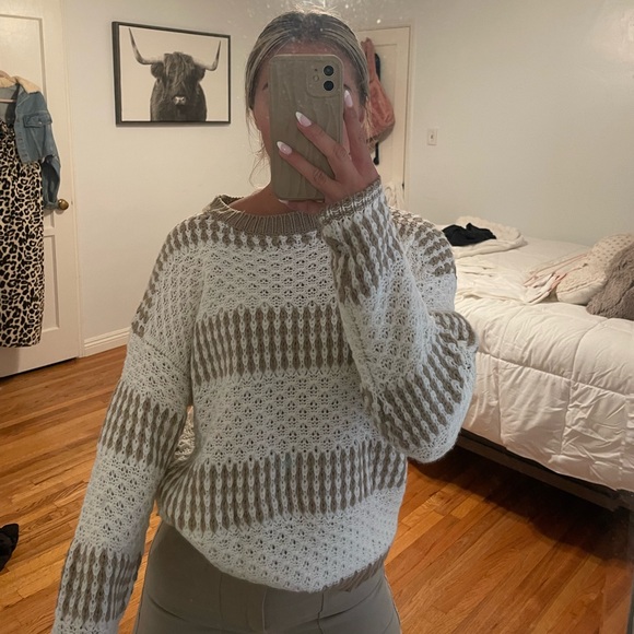 Knit Tan Sweater - Picture 1 of 5